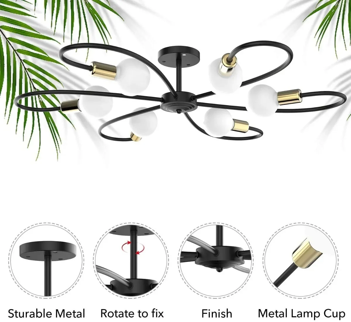 

Elegant And Modern Ceiling Lamps (E27)