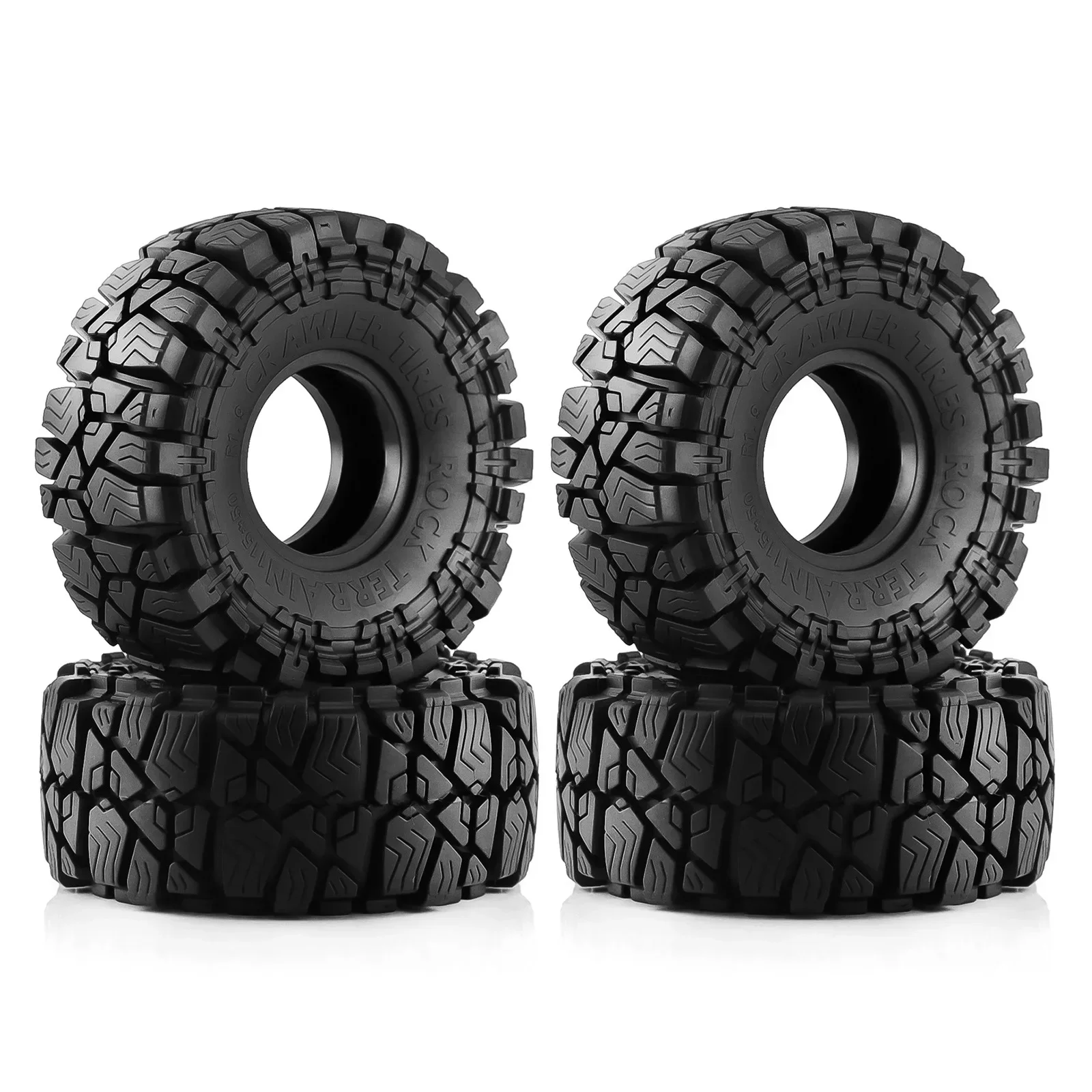 

PigRC 4PCS 115mm Mud Terrain 1.9" Rubber Tire Wheel Tyre for 1/10 RC Crawler Car Axial SCX10 Pro Capra Traxxas TRX4 RC4WD D90 Re