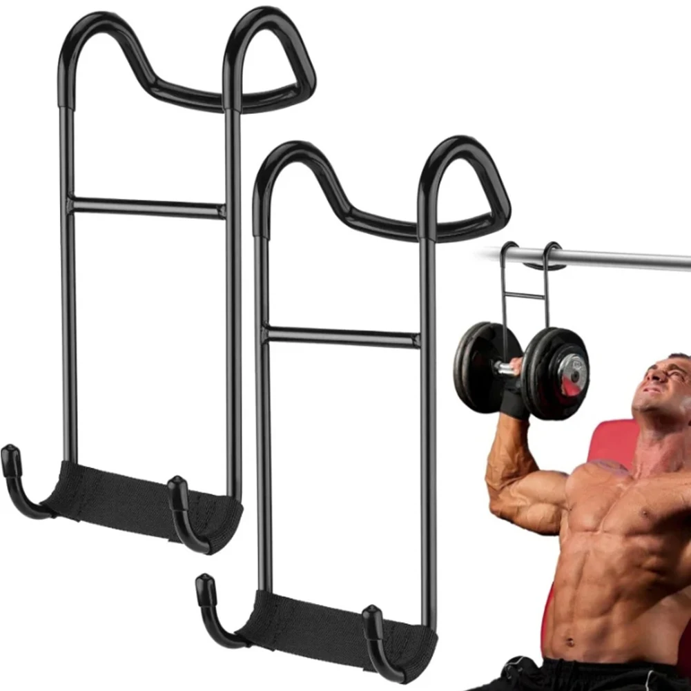 Dumbbell Spotter Hooks Hangers Hold Up 225LB Heavy Power Dumbbells Rack Attachments Safety Connector for Dumbbell Bench Press