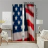 2pc, Party Curtains flag pattern Durable Polyester,Without Electricity Birthday Party Use for Indoor Celebrations, Room Decor 4