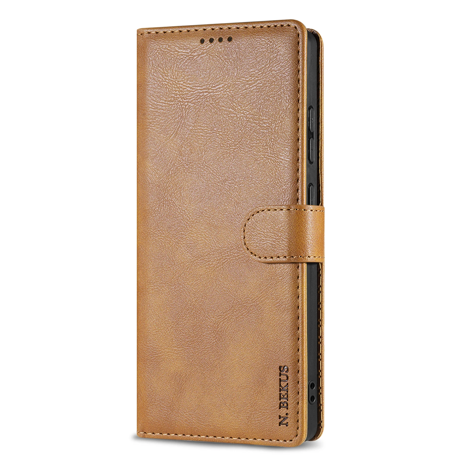 Premium Business Leather Phone Case with Book Flip Design and Card Slots Wallet Cover