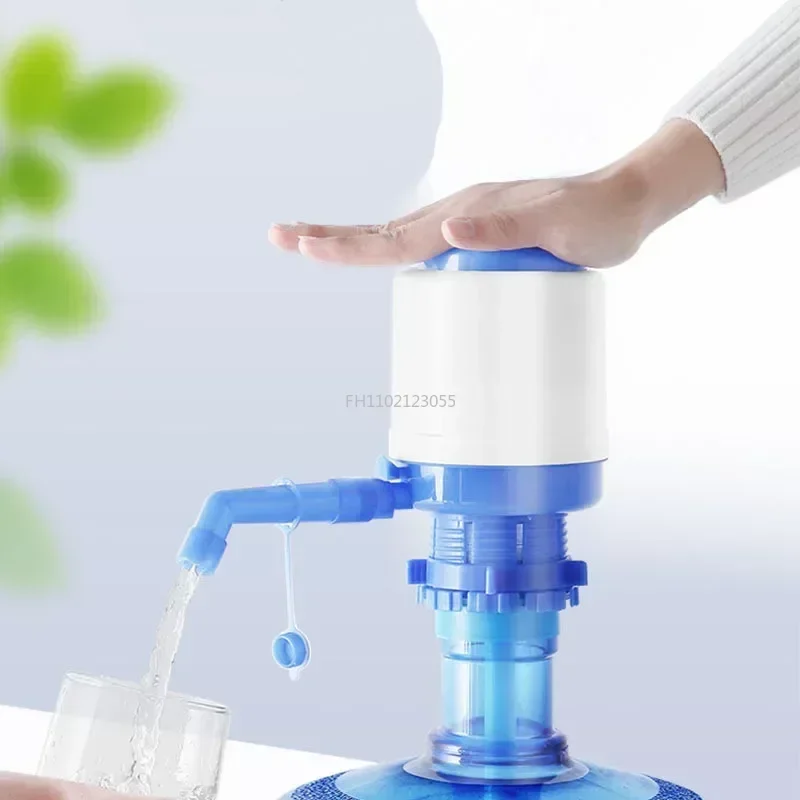 Water Bottles Pump Manual Hand Pressure Drinking Fountain Pressure Pump Water Press Pump with An Extra Short Tube Food Grade