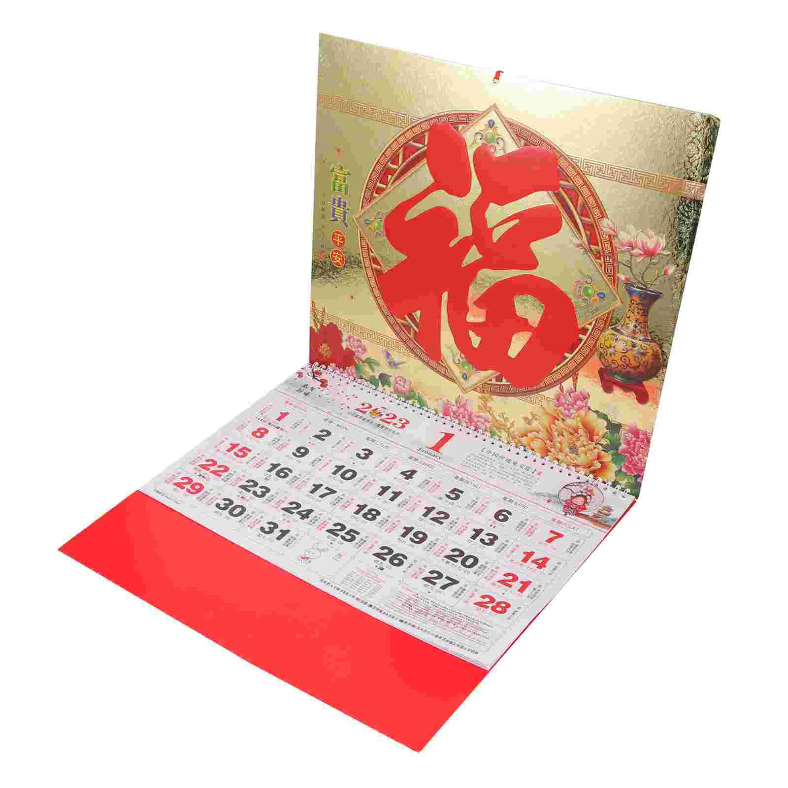 

Tradition Chinese Daily Calendar Decorative New Year Calendar for Home