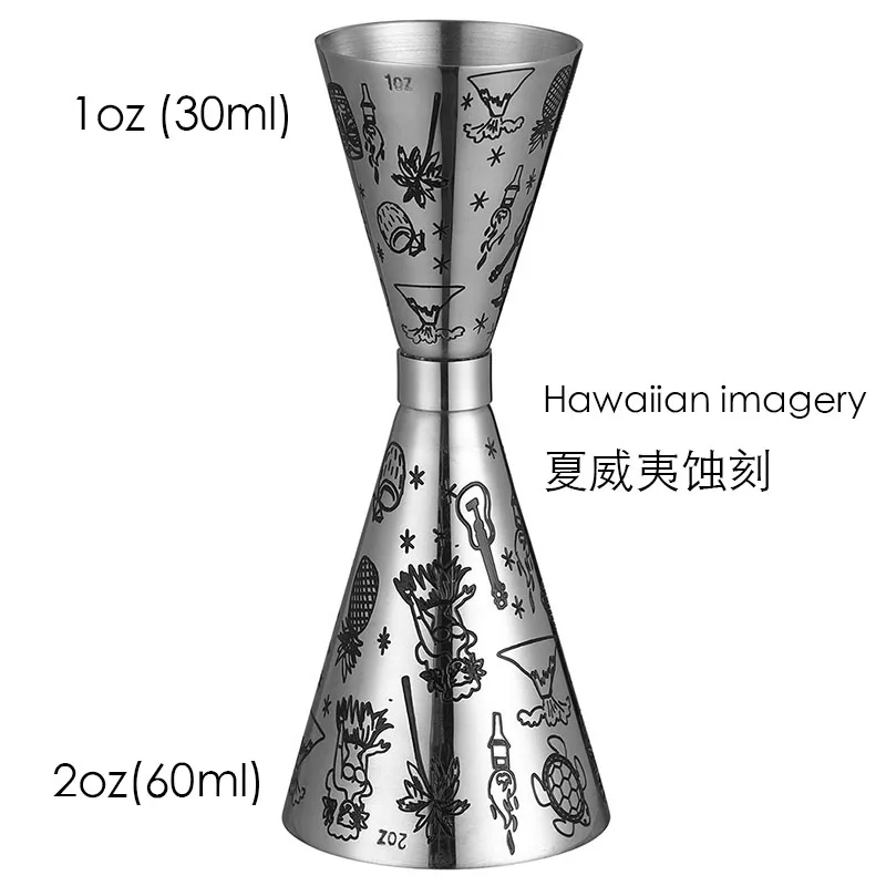 Measuring Jigger Japanese Style Stainless Steel for Cocktail Bar