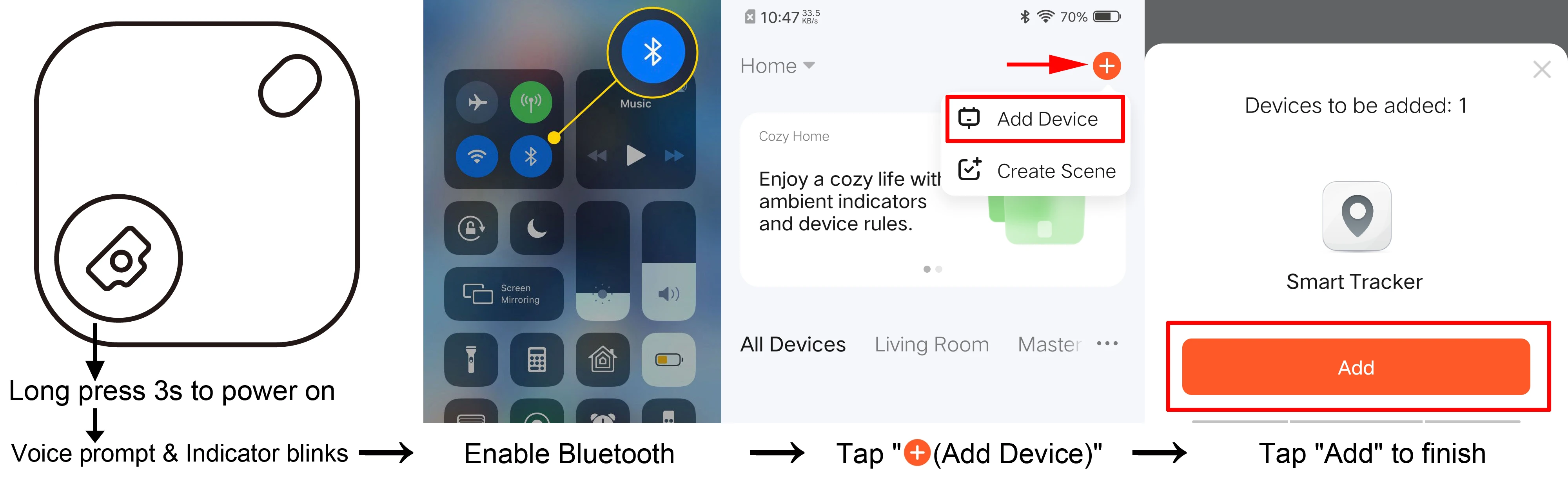 Xiaomi Smart Tag: Anti-Lost Alarm Wireless Bluetooth Tracker with Location Recording