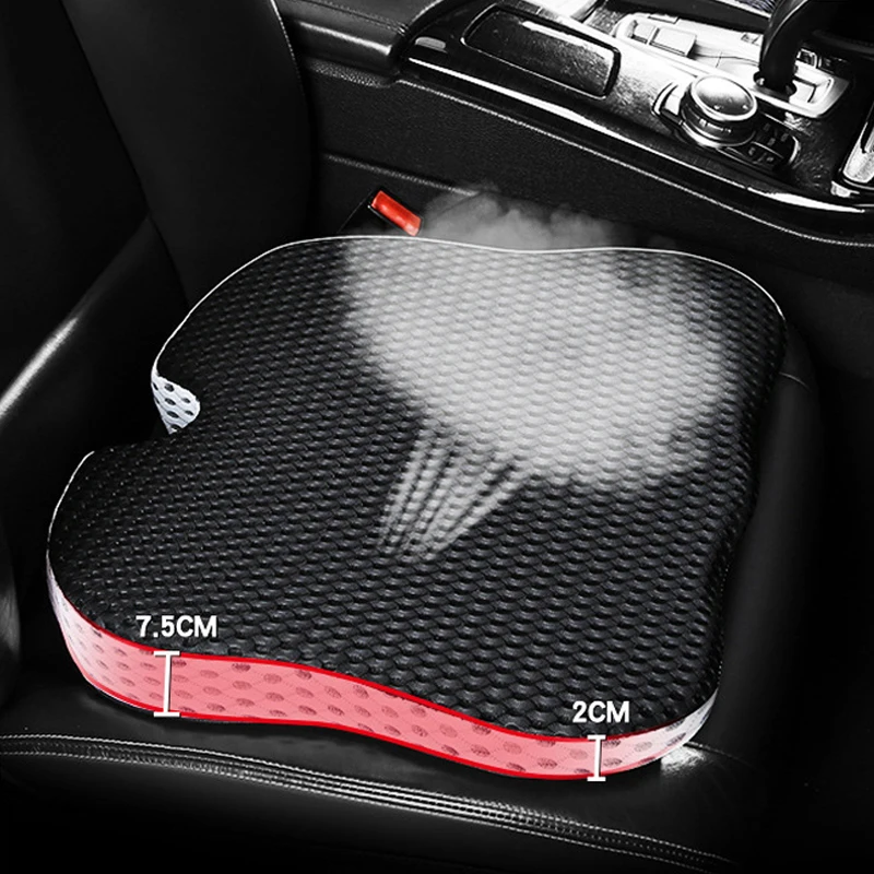 Car Wedge Seat Cushion Car Driver Memory Foam Seat Pad Orthopedic Support and Pain Relief For Office Chair Wheelchairs Home Use