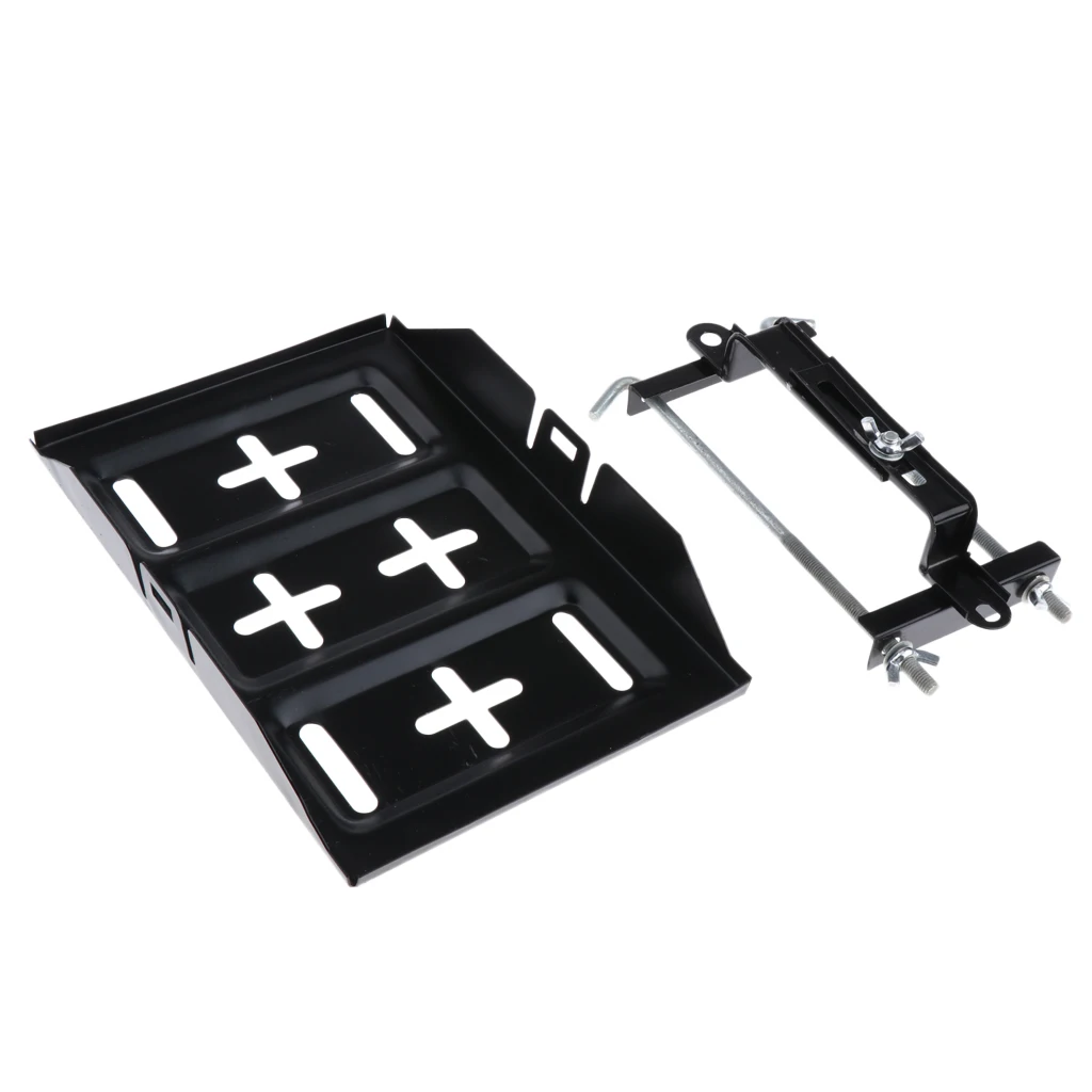 28cm 34cm Universal Battery Tray Bracket Kit 27cm Car Fixed Battery Holder Hold Down Bolts Clamp Bracket for SUV Marine Boats battery holder battery hold down clamp bracket battery clamp