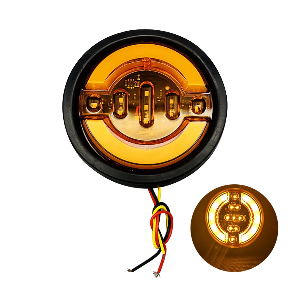 LED ���� �ڵ��� �Ĺ� �Ĺ̵�, �극��ũ ���� ���̵� ��Ŀ, ȸ�� ��� ǥ�ñ�, Ʈ�� Ʈ���Ϸ� �ݻ���, ATV ����, 24V, 4.92 ��ġ, 1 ��