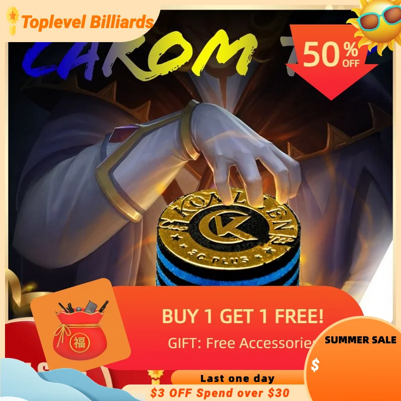 Punte Per Stecca Konllen Punta Per Stecca Da Carambola 14Mm Selezionata 9 Strati In Pelle Di Cinghiale M Per Stecca Da Biliardo 3 Cuscini Stecca Da Bi