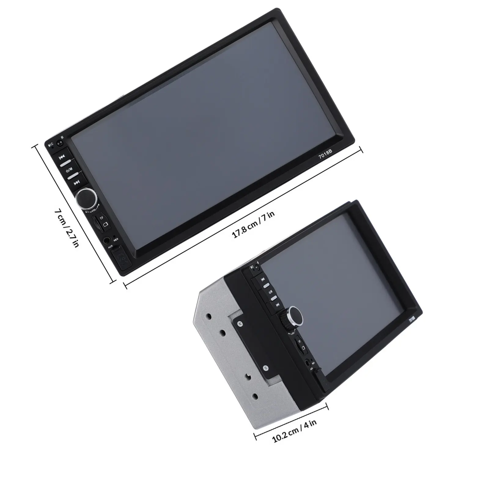 7인치 차량용 비디오 오디오 라디오 스테레오 더블 딘 무선 MP5 멀티미디어 GPS FM 송신기 H