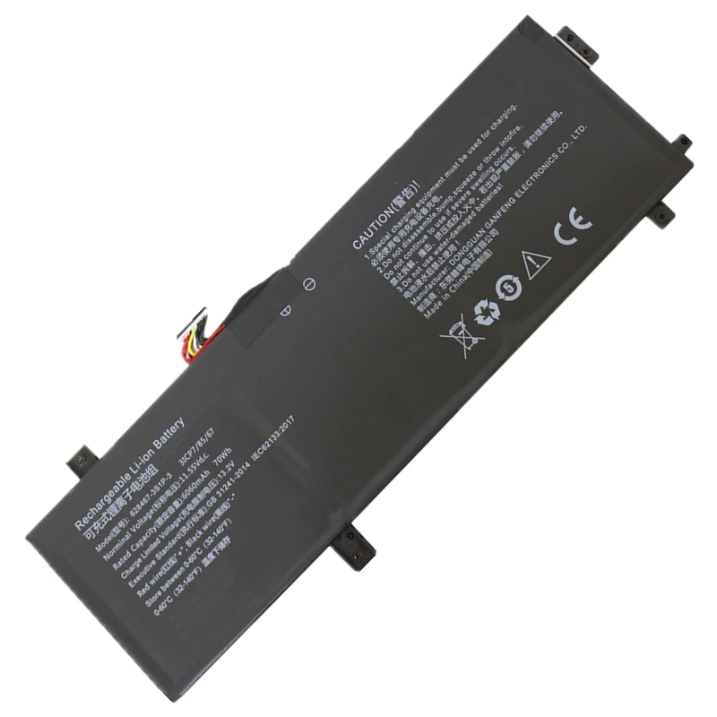 Chuwi Corebook x Pro pc Bateria do Portátil 6284673s1p-3 3icp7 85 67 11.55v 70wh 6060mah 15.6 in Tablet pc