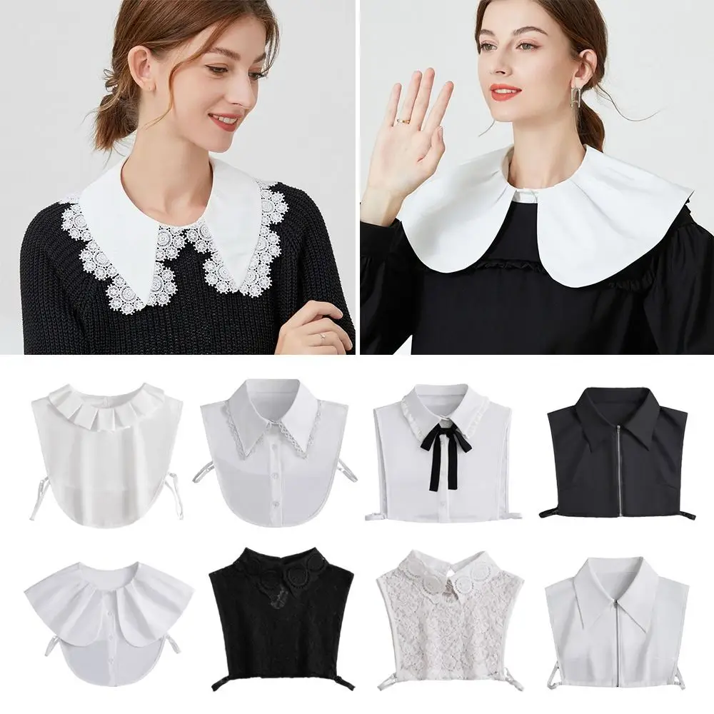 

Cotton Shirt Fake Collar Fashion Classic Detachable Blouse False Collar Women Vintage Clothes Accessories