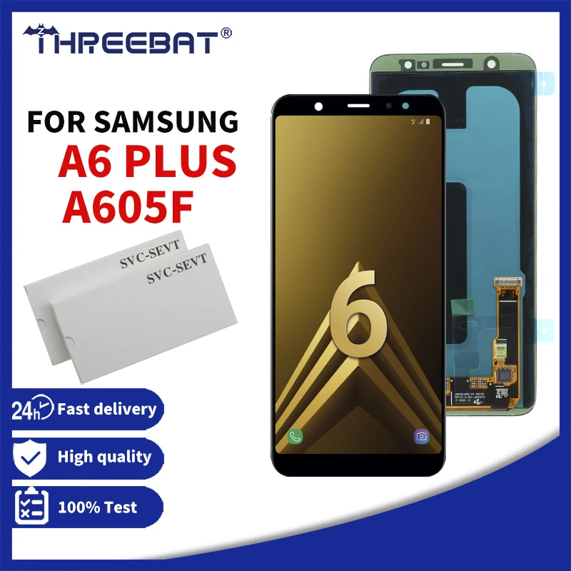 Super-Amoled-For-Samsung-A6-A605F-A6-PLUS-Display-LCD-Screen ...