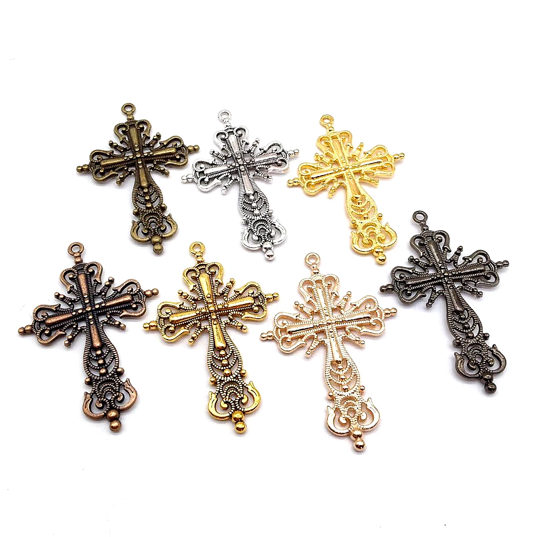 

Мода 5 шт. сплав кросс-подвесные прелести подходят DIY ручной работы серьги для изготовления ювелирных изделий ожерелье браслет ремесло сувенир