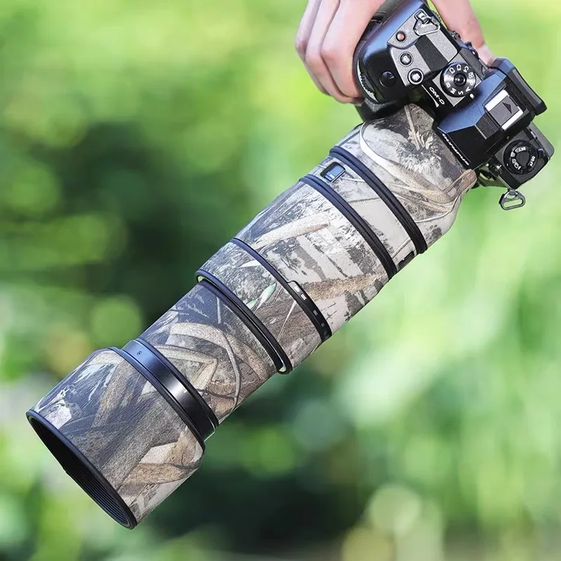 ChasingbirdscamouflagelenscoatforOlympus100400mmF563IS