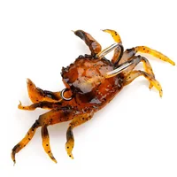 3d Simulation Crab For Octopus Artificial Bait Wobblers Soft Silicone Fishing Lures Tackle Winter Swimbait Fishing Accessories 1