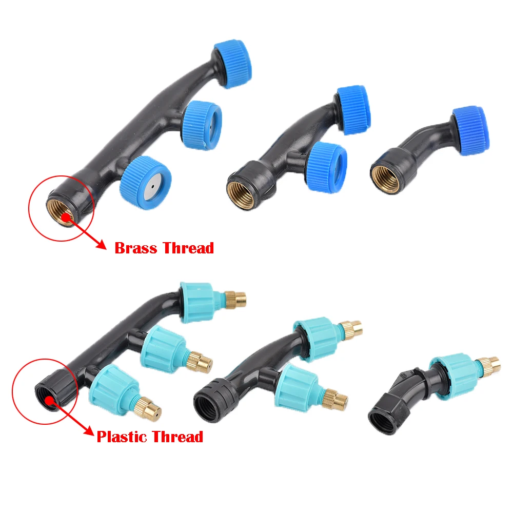 Irrigation Sprinklers Agricultural Copper Atomizing Sprayer Nozzle Single/Double/Three Nozzle Head Garden Lawn Pesticide Spraying