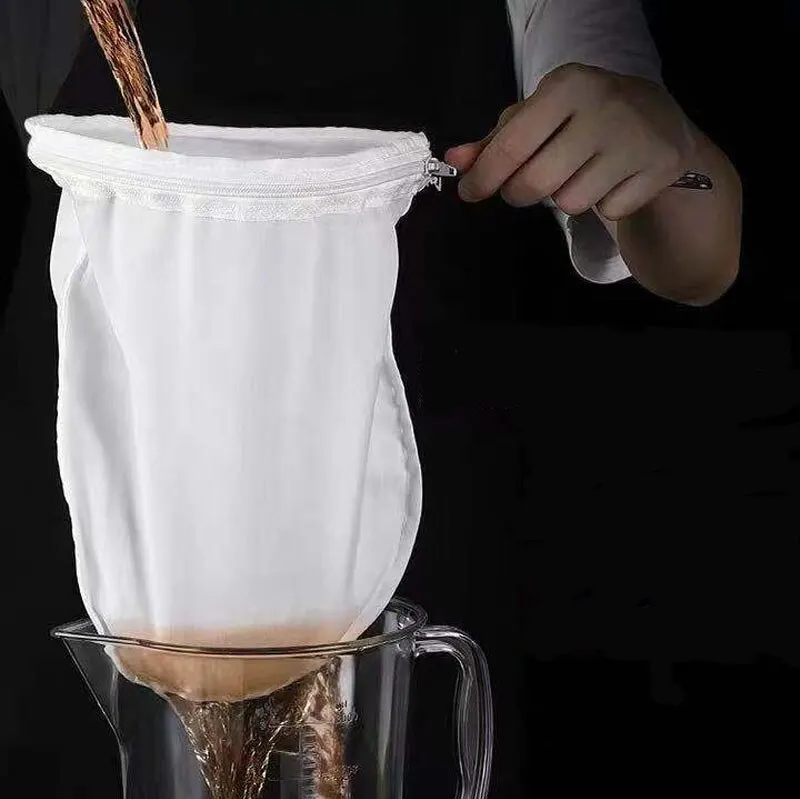 Milk Tea Filter Bag Milk Shop Tool Filter Screen Steel Ring Bag 2pcs tea infuser tea strainer tea filter