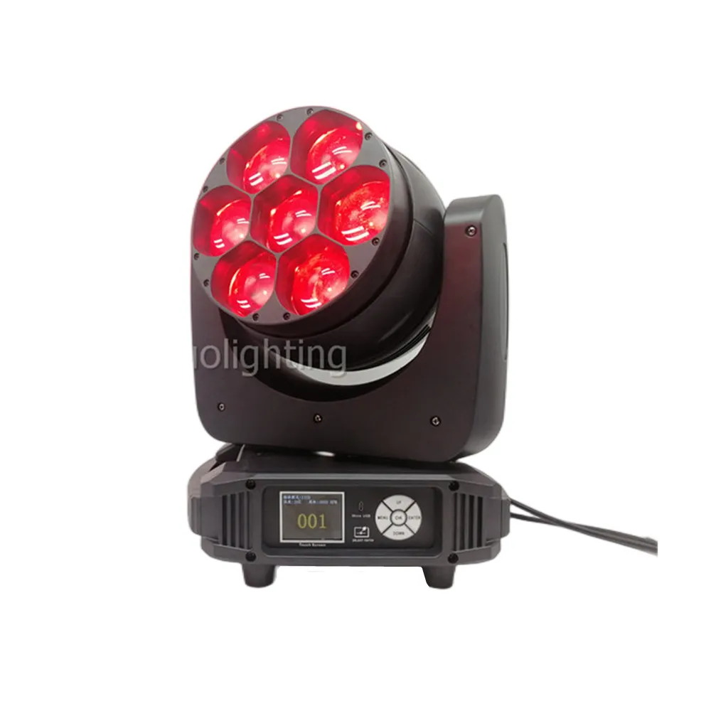 

8 шт./партия, светодиодные лучи пчелиного глаза 7x40 Вт Rgbw 4 в 1