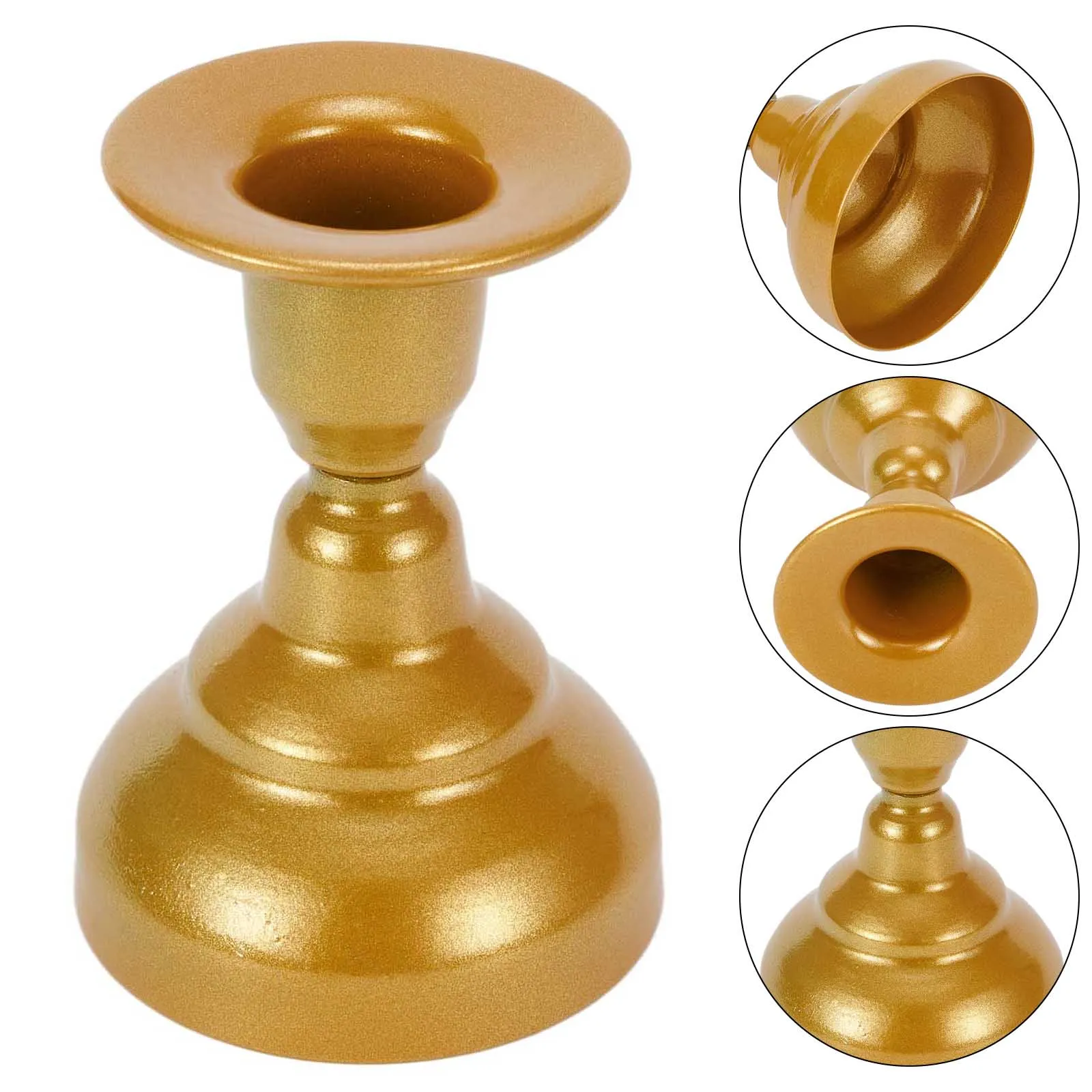 Candle Holders Vintage Metal Candle Holders Pillar Iron Art Candlestick For Wedding Party Decor Pedestal For Dining Room Living Room Study