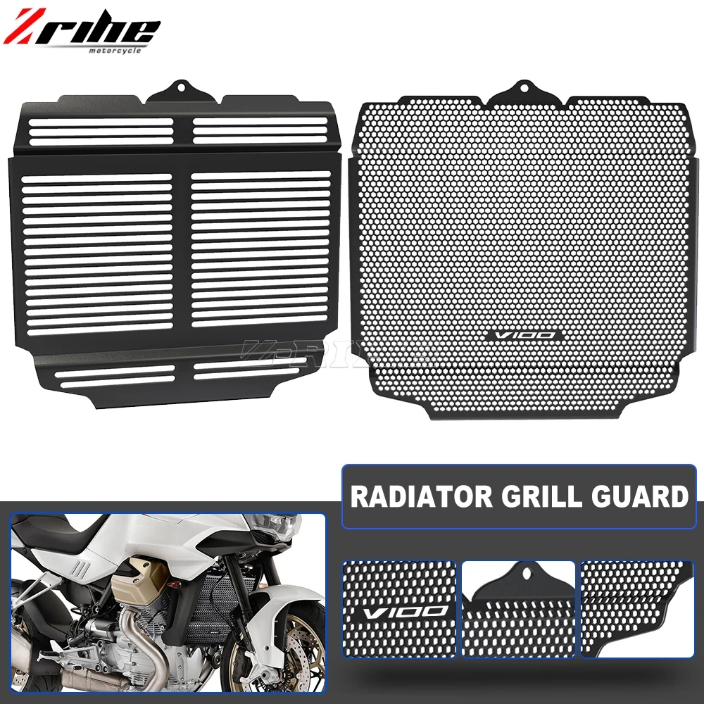 

For Moto Guzzi V100 V 100 Mandello MandelloS 2023 2024 Motorcycle Accessories Radiator Grille Guard Protector Cover Protection