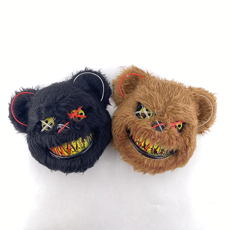 Halloween Rabbit Mask Carnival Cosplay Props LED Glowing