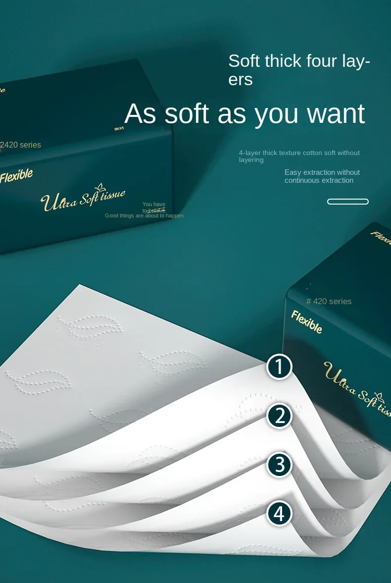 Tissue Paper Extraction Household Large Pack Napkin Affordable Paper Extraction Facial 30 Packs paper tissue