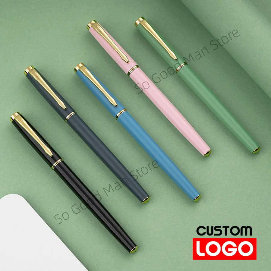 

1pc Metal Gel Pen Customizable Logo Gift for Men Custom Name Luxury Premium Pen Office Supplies Witness The Gift Advertising Pen