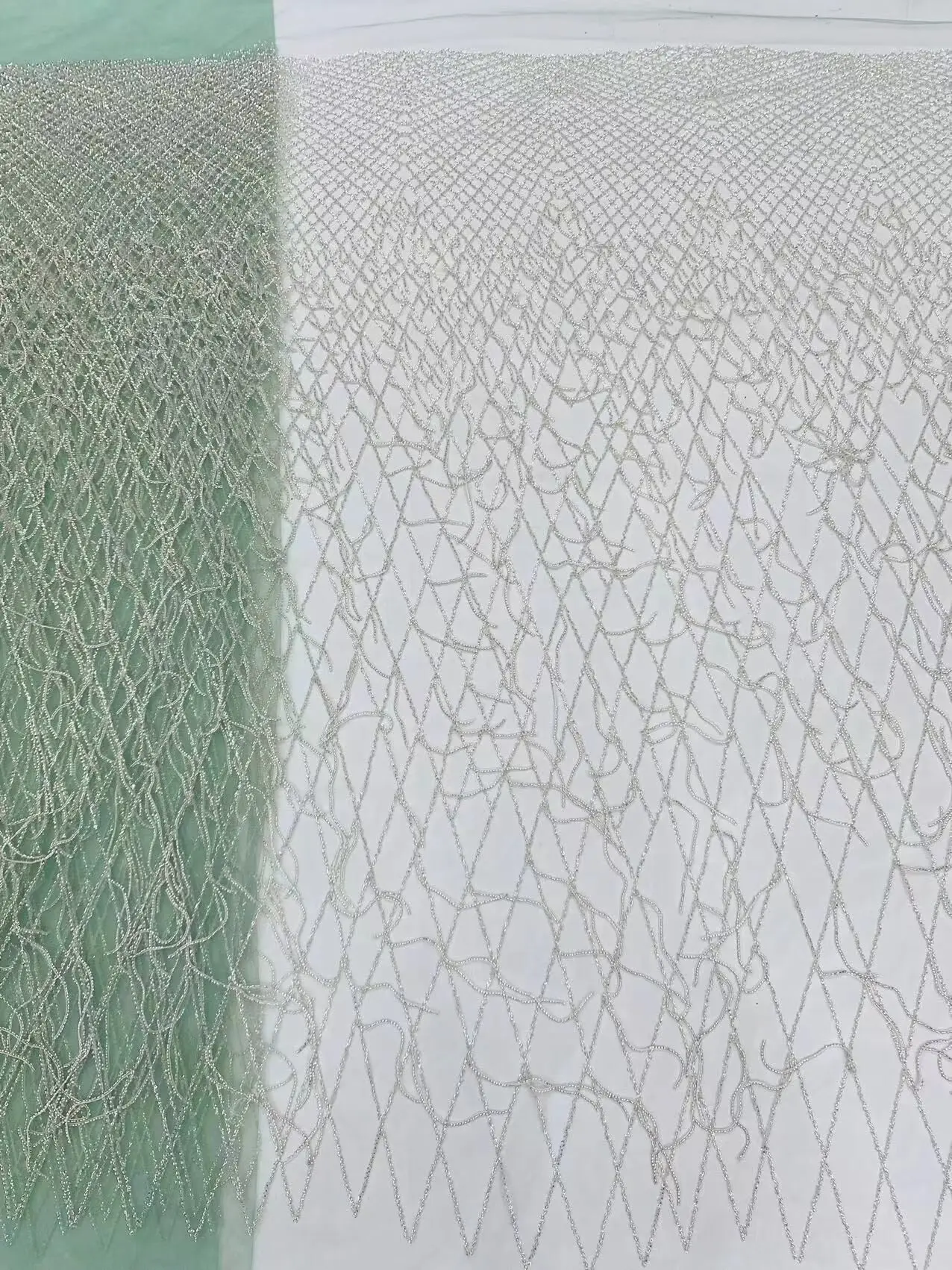 

beads lace fabric wedding ZH-13083315 dress lace fabric sequins lace fabric