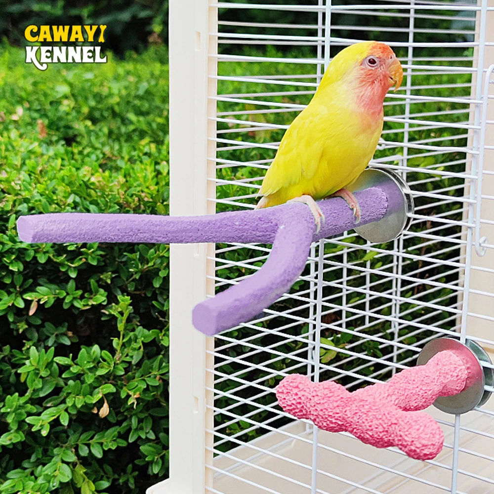 Y/T Shaped Resin Bird Standing Stick Chew Toy 1pc for Small Animal Bird Parrot Grinding Teeth & Claw Hanging Swing Cage Supplies parrot toy bird toy bird perch stand bird swing toy