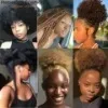 Rebecca Brazilian Remy Hair Afro kinky Curly Bulk Human Hair For Braiding 1 Bundle 50g/pc Natural Color Braids No Weft