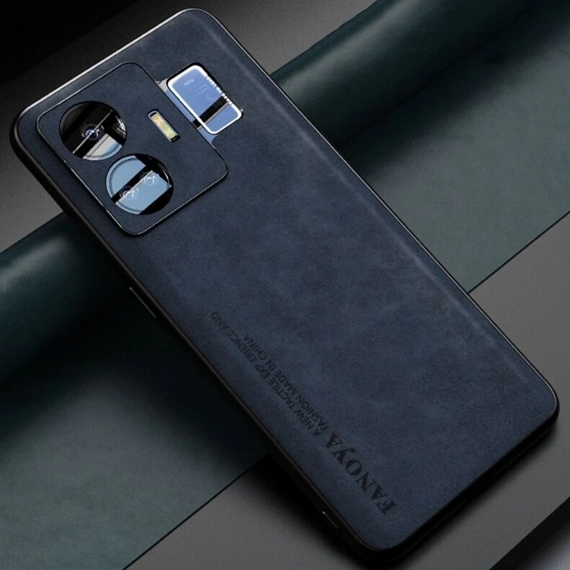 Luxury Leather Shockproof Bumper Phone Case with Camera Protection