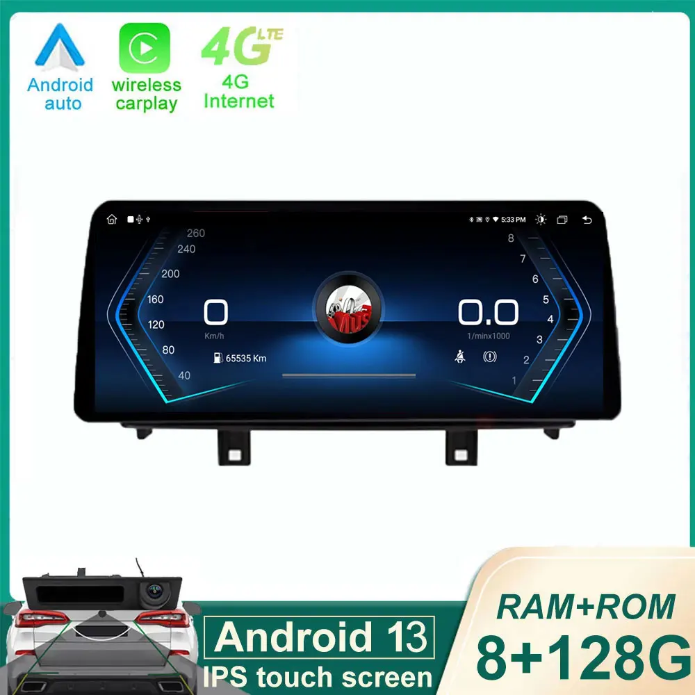 

12.3 Inch Android 13 Screen For BMW X5 F15 X6 F16 2014-2017 Car Carplay Monitors Speacker Stereo Radio Multimedia Player ID8