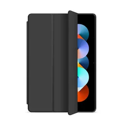 Elegant Trifold Soft Stand Case - Premium TPU Protective Cover for Tab A9  8.7inch 2023 (Black)
