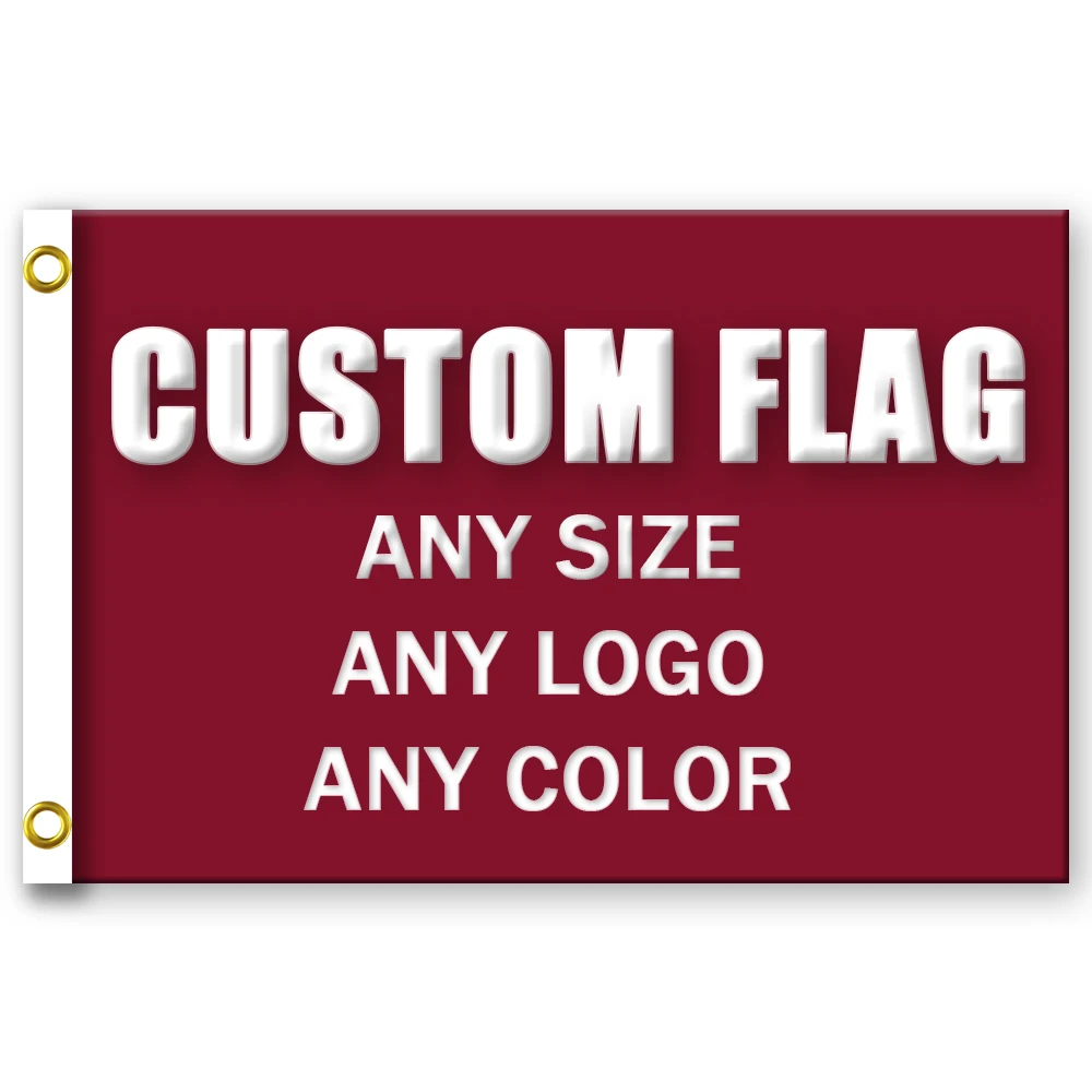Custom Flag Or Banner-Vivid Color 100D Polyester For Advertising Decoration Outdoor Indoor Print anything home decoration gift