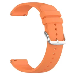 Silicone Sport Strap - Versatile 20/22mm Wristband Bracelet - 1Pcs 22mm (Orange)