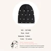 Geebro Star Ribbed Cotton knitted skullies Beanie For Women Casual Soft Design Solid Heart Bonnets hat Slouchy  Ladies Hat 6