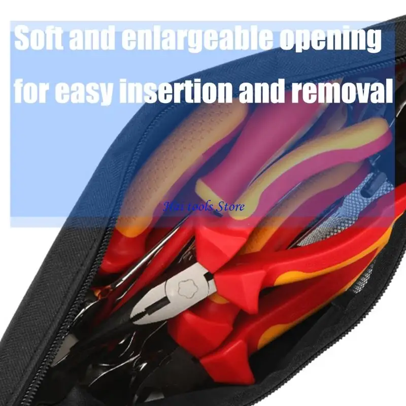 X37E Reißfeste Werkzeugtasche, tragbare Tasche mit Komfortgriff für Mechaniker und Handwerker, Haltbarkeit – Detail 9