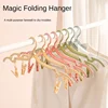 Travel Folding Hanger Travel Hotel Travel Multi-Purpose Compact Drying Hanger Portable With Socks Clip #3932 1