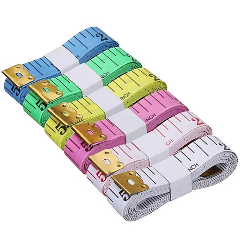 1.5m Body Measuring Ruler Sewing Tailor Tape Measure Mini Soft Flat Ruler Centimeter Meter Sewing Measuring Tape Random Color tape measure measuring tape measuring ruler