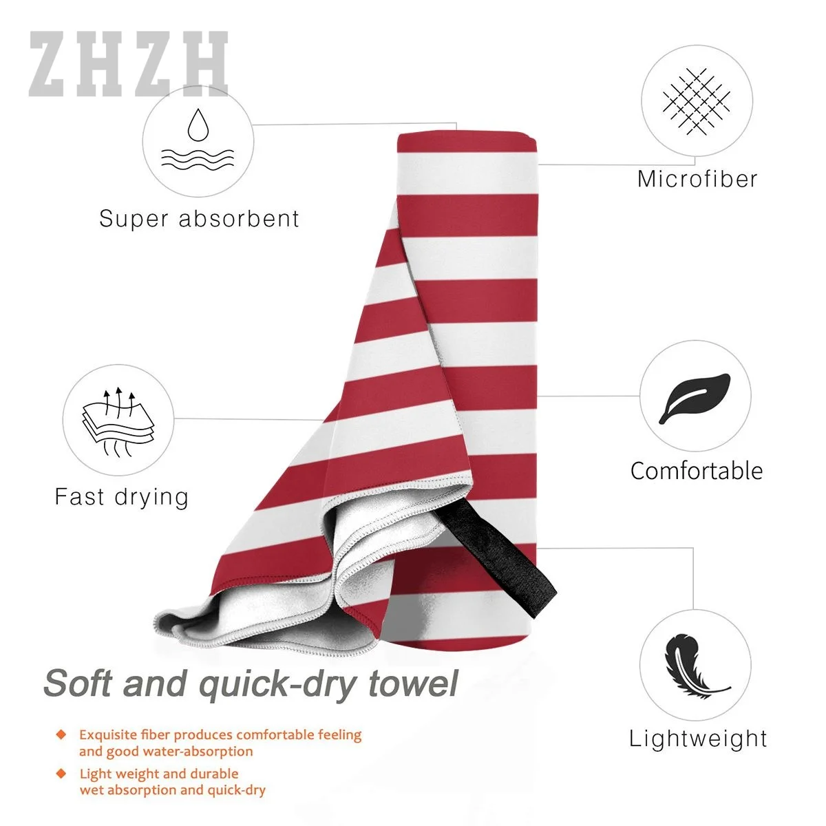More Design United States Flag USA America Emblem Bath Towel Quick dry Microfiber Absorbing Soft Water Breathable Beach Swimming 4