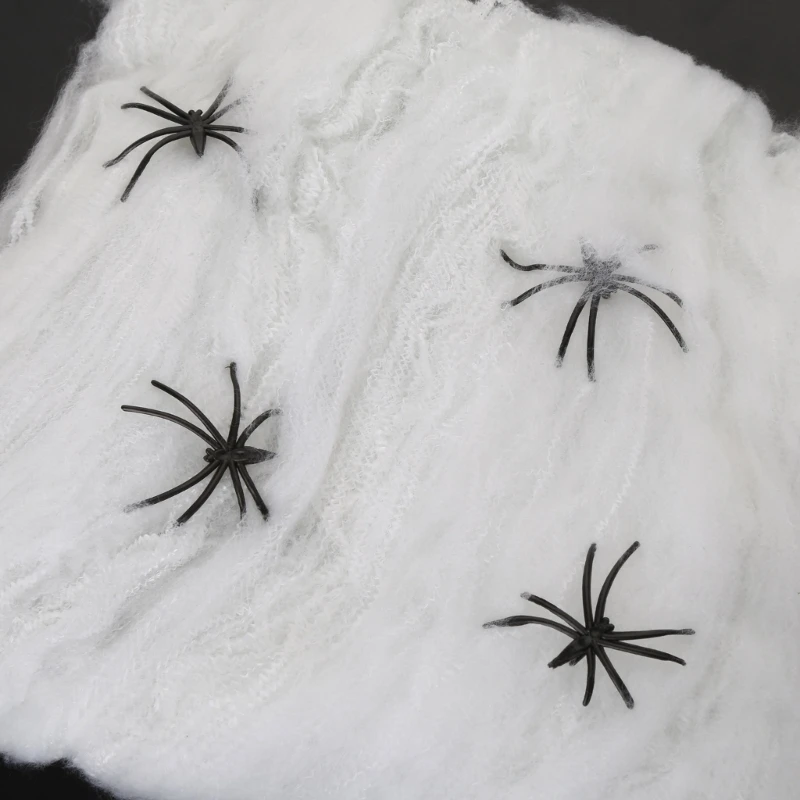 

Super Stretch Web 16 Foot Long Creepy Halloween Party Home Decoration New