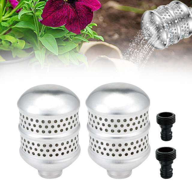 2 Pieces Bubbler Sprinkler Head Irrigation,Gentle Flow,Aluminum Soaker Sprinkler Head for Vegetable Garden Flowers Outdoor