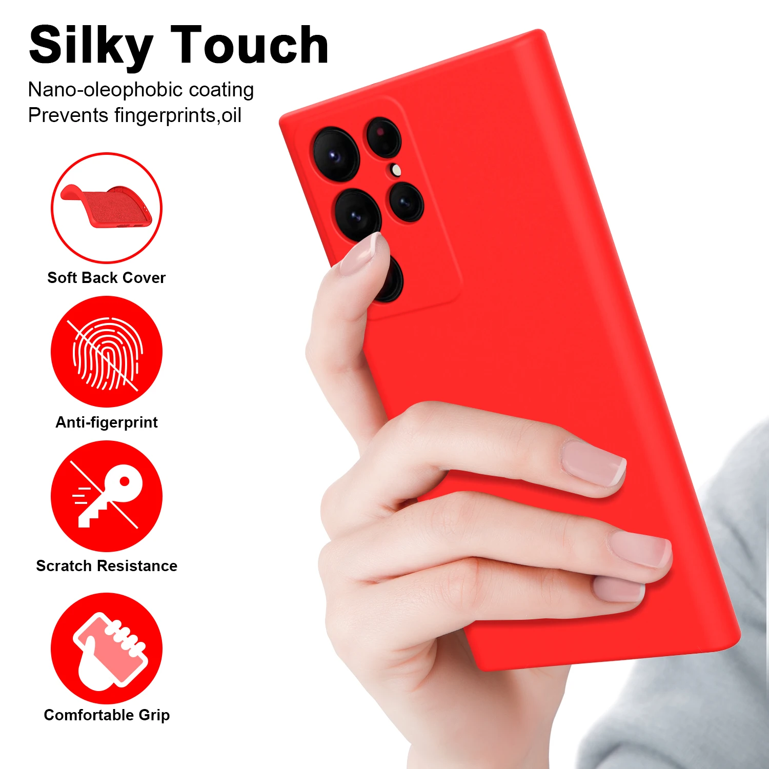 Enhanced Liquid Silicone Phone Case - Premium Protection and Style