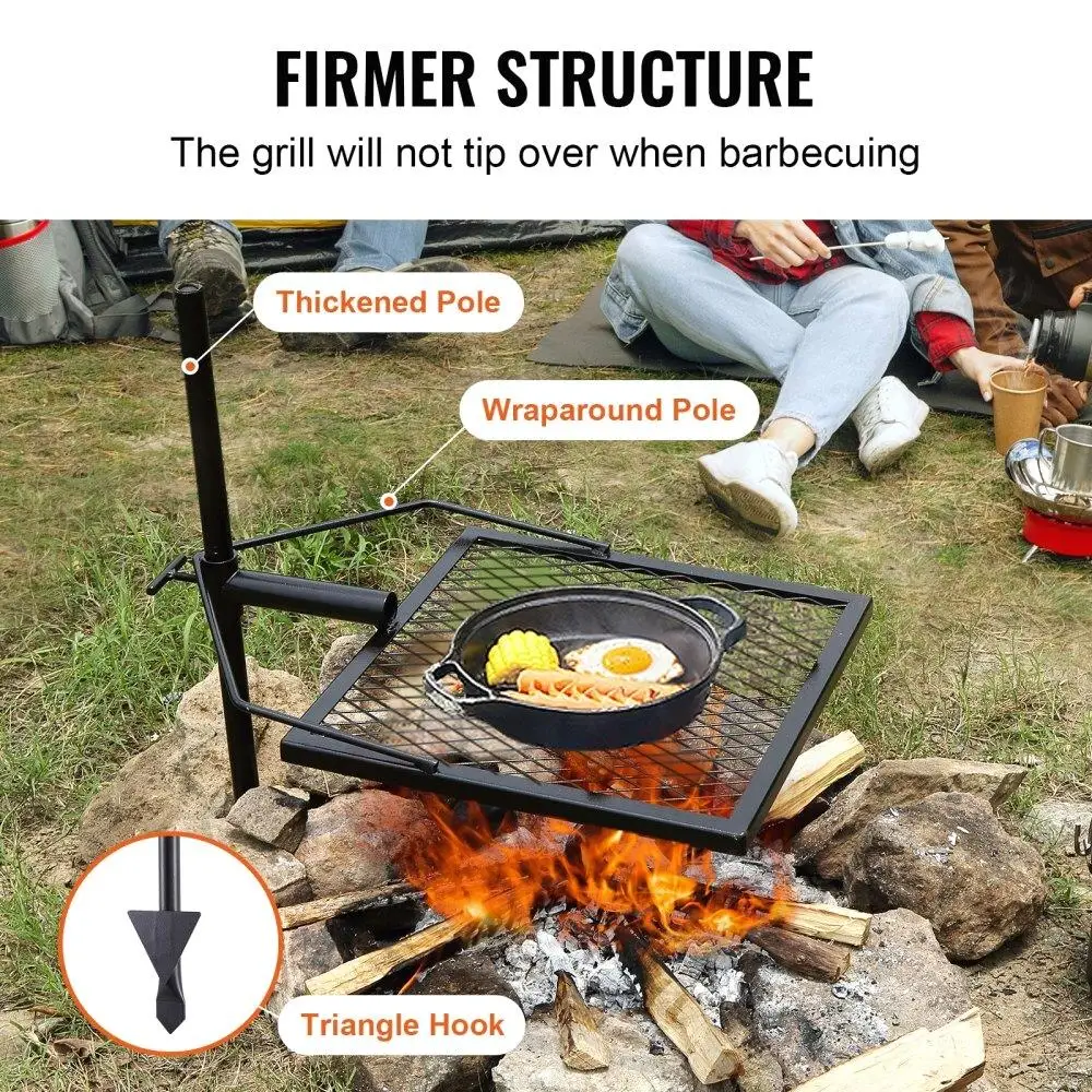 Heavy Duty Steel Campfire Grill Grate 3