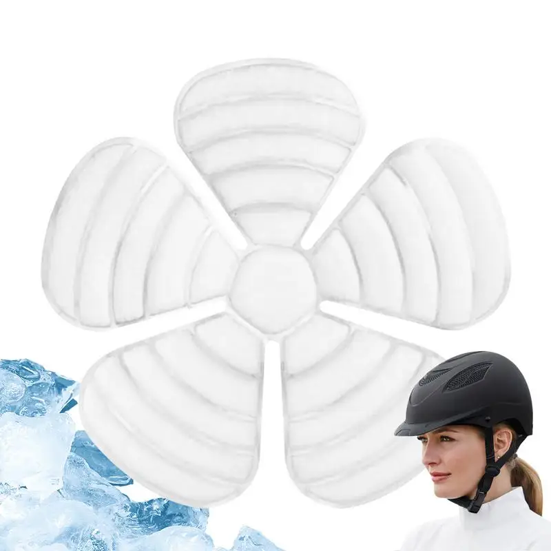 Ice Hat Liner Summers Cooling Ice Mat Liner Ice Cap Mat with Good Cooling Performance Helmet accessories for Sports Fishing