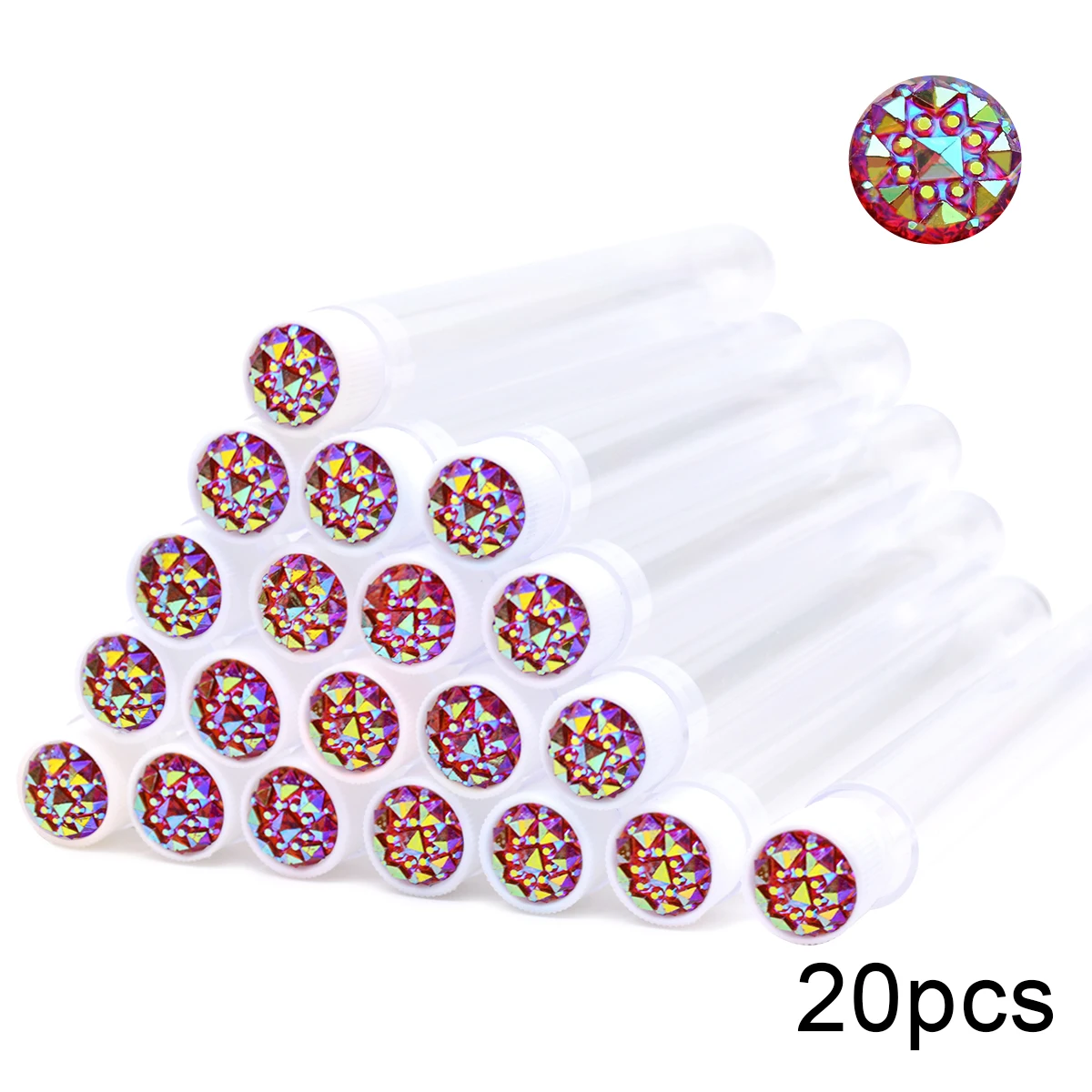 Reusable Eyelash Brush & Mascara Wand Case - 20-Pack Dust-Proof Makeup Applicator Tubes, Wholesale