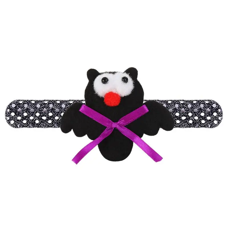 Halloween Slap Bracciali Bulk Pumpkin Bat Ghost Snap Bracciali Cute Snap Bracciali Halloween Trick O Treat Bag Filler Halloween
