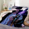 Leveling Hot-blood Solo Flannel warm anime soft Korean plush blanket for sofa living 2 room office Season bedroom travel gift 3
