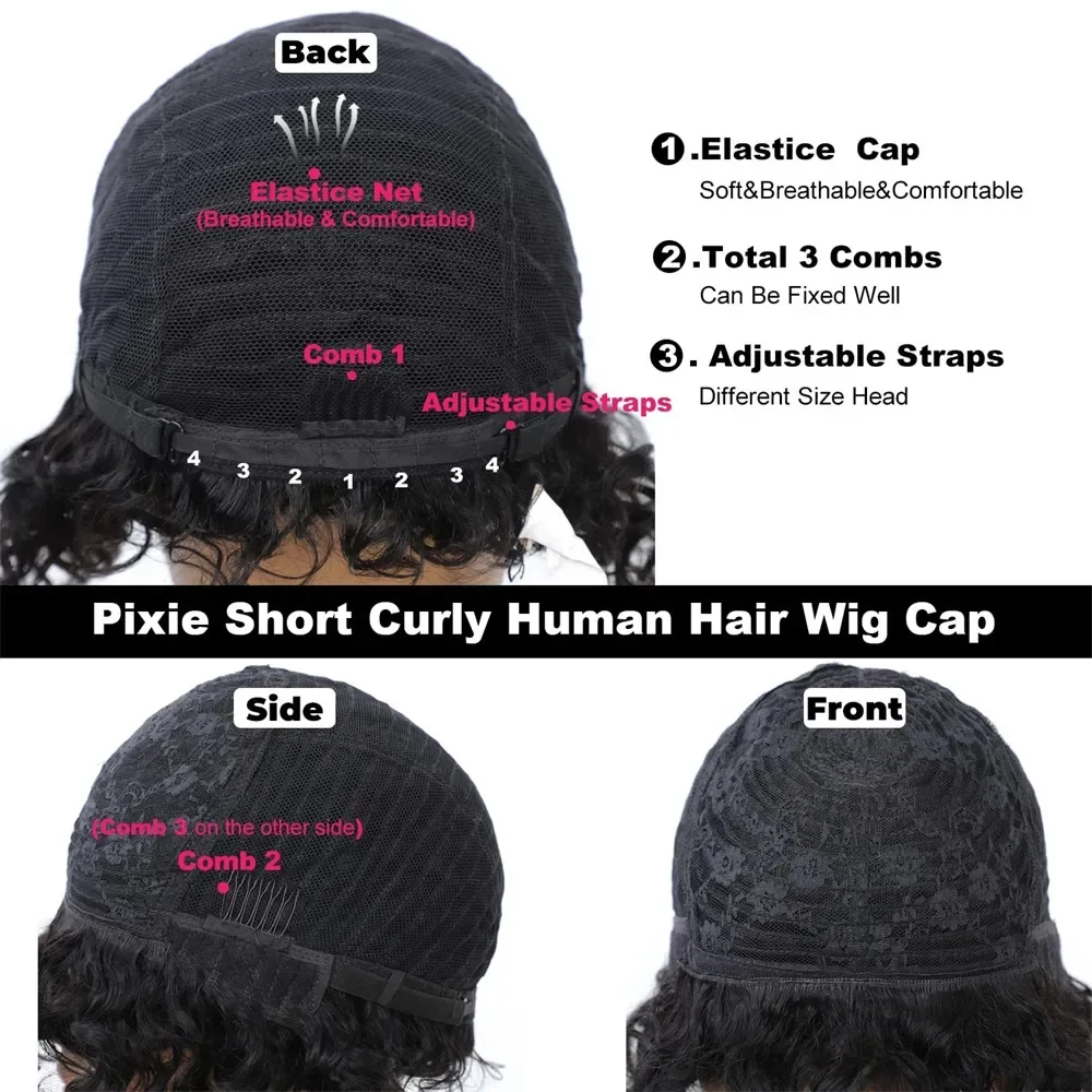 Afro Rose Curly Funmi Wigs with Bang Short Bouncy Curly Bob Wig With Bangs Machine Made Rose Curl Human Hair Wig For Black Women human hair wigs